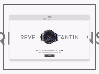 Watch app design minimal ui watch web