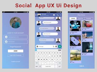 Social App Ux Ui Design