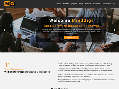 Mindgigs Website Web Design #website