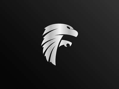 Letter F + Eagle Logo Design
