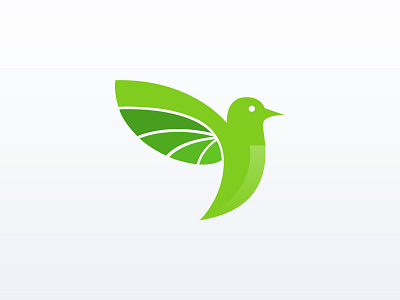 Bird + Leaf animal bird branding business clean concept creative crosslife design ecology flying freedom graphic design illustration leaf leaves logo nature simple wings