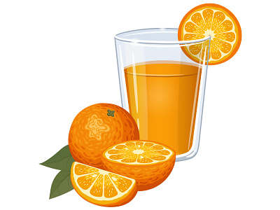 Orange juice element illustration juice orange