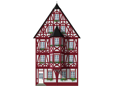 German half-timbered house