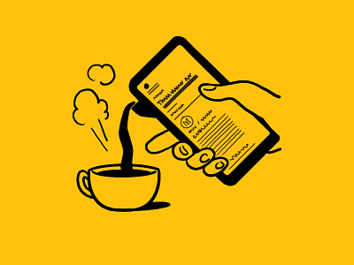 Monocle ads #5 breakfast coffee editorial illustration illustration magazine newsletter spot illustration