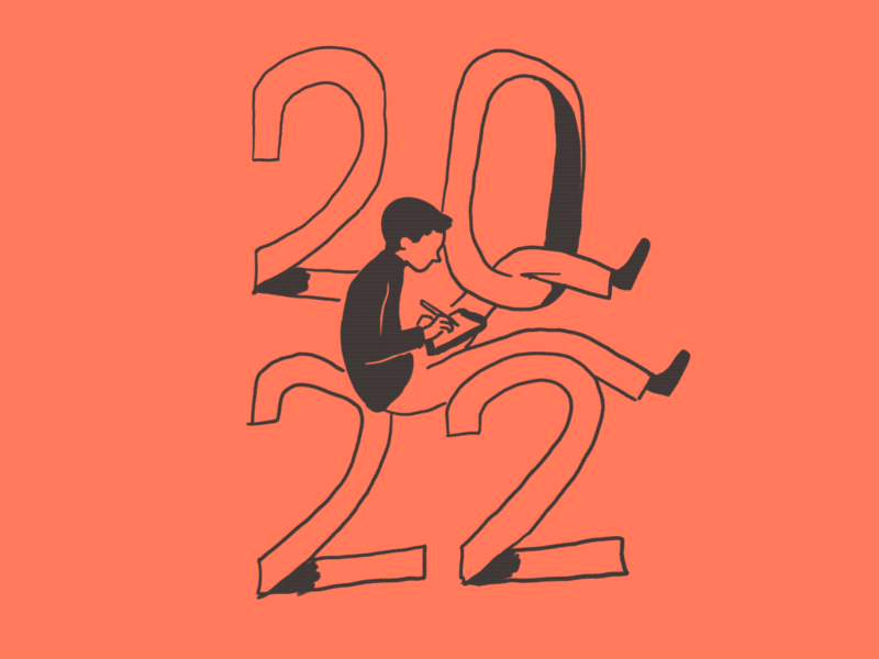 Happy 2023! 2022 2023 animation celebration editorial illustration frame by frame illustration new year spot illustration