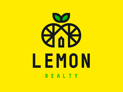 Lemon - realty branding design icon illustrator logo minimal vector