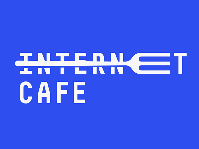 INTERNET CAFE branding design flat graphic design icon illustrator logo minimal vector