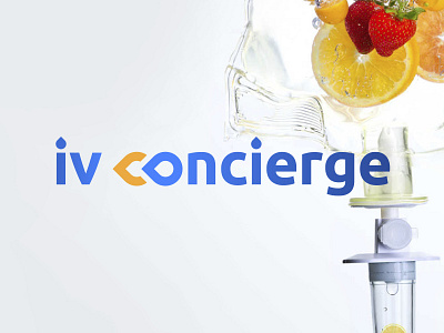 iv concierge - витаминная терапия branding design flat graphic design icon illustrator logo minimal vector