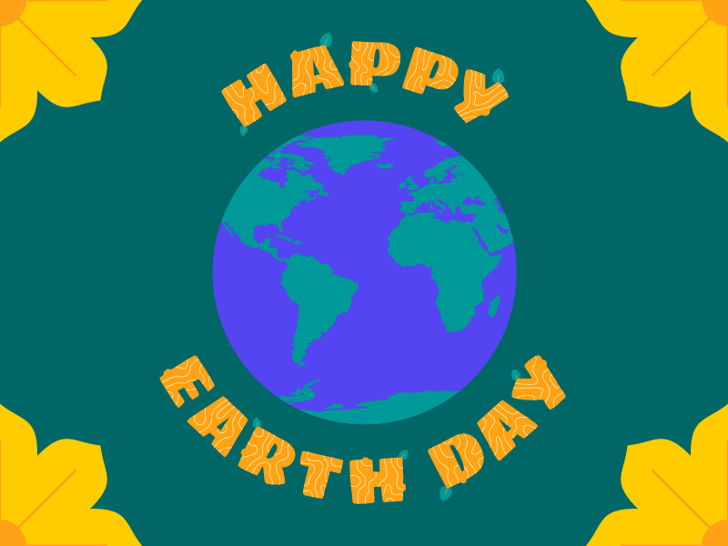 Happy Earth Day! animation earth day flat illustration motion graphics