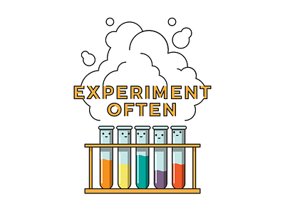 "Experiment Often" T-shirt Designs