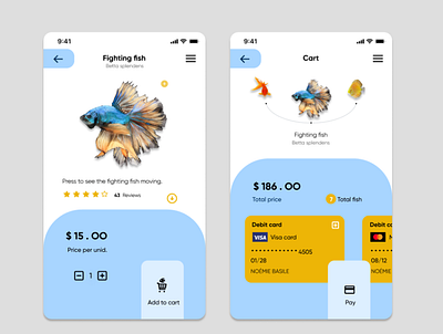 Add to card ? 🐠 app mobile design figma interface uidesign uxdesign