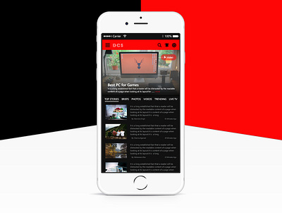 News App UI Design app branding design ui ux