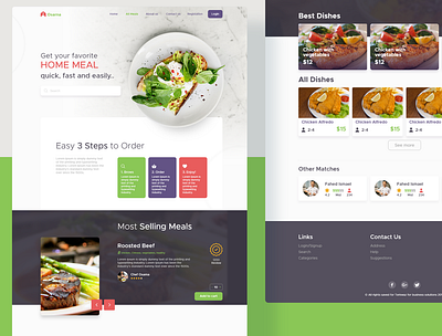 Osarna web design food homemade ui ux web website