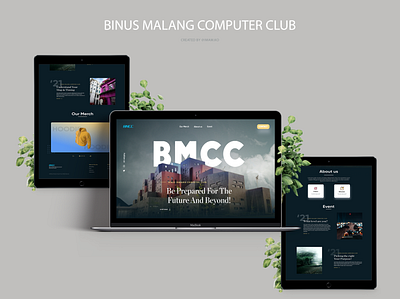 BMCC (Binus Malang Computer Club) graphic design profile ui ux web