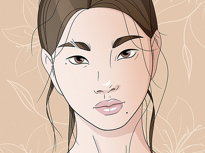 She 0307 face illustration portrait sketch