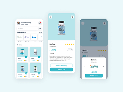 Pharmacy App UI Design figma medicine app pharmacy app uidesign