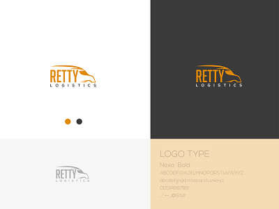 Retty logistics logodesign truck logo