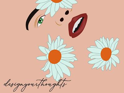Flower girl 🌷 design flat graphic design illustration illustrator speedart ux vector