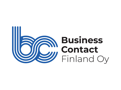 Business Contact Finland Oy - Corporate Identity bc branding finland graphic design logo logotype typography vector