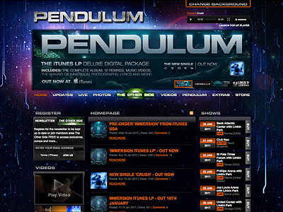 Pendulum.com design music web