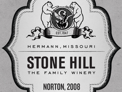 Wine label concept