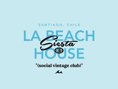 Siesta Key | Social Vintage Club brand brand design brand identity branding design poster design vintage design