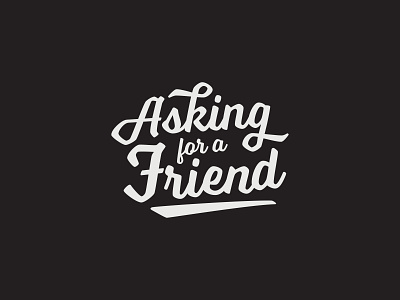 Asking for a Friend - Sermon Series branding design illustrator sermon art typogaphy