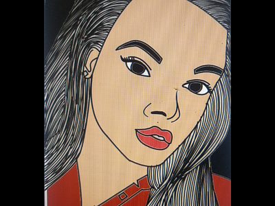 Self-portrait digital art drawing krita self portrait