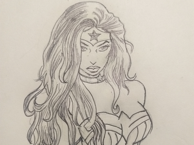 Inktober-Wonder Woman comic dc diana inktober justice league october wonder woman