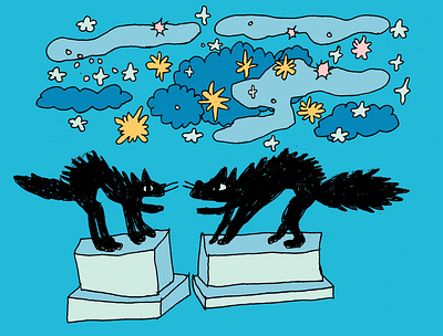 Black Cats black cat children concept art concepts design drawings halloween illustration