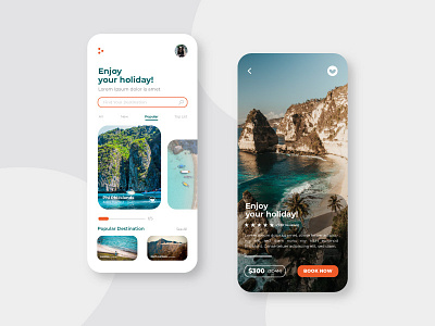 Vacation App app app design application design graphic design holidays vacation