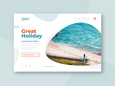 Holiday Landing Page design graphic design holiday landing page web design website
