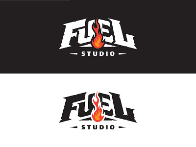 Fuel Studio - Logo Design design fire graphic design logo logo design logotype studio vector