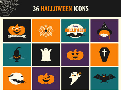 Freebie: Halloween Icon Set (PSD, AI & EPS)
