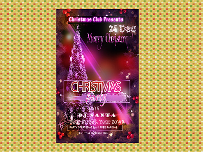 Freebie- Christmas Party Club Flyer Template
