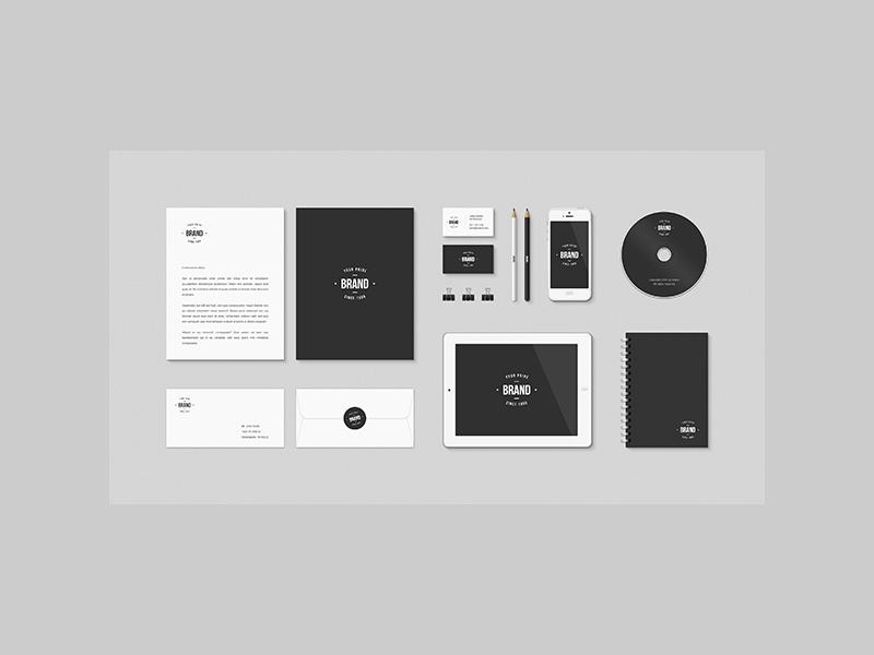 Download Freebie Identity And Branding Mock Up by BytesWire on Dribbble