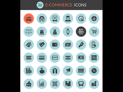 Freebie 36 6 e-Commerce Icons ai e-commerce eps freebie freebies icons png vectors