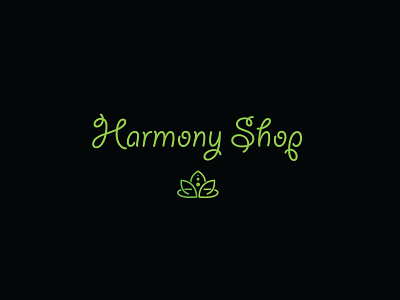 Harmony Shop app art branding business design graphic graphic design icon illustration logo script simple sketch spa spring symbol typography ui ux vector