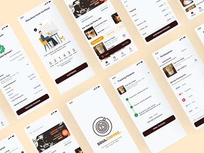 Delivery Coffee App - UI Design branding coffeeshop coffeeshopapp design mobil ui ui design uiux