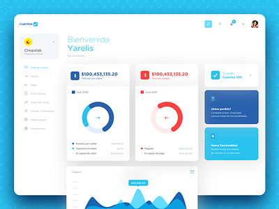 CuentasOK - Dashboard branding design thinking graphic design mobile responsive design ui ux web website website design