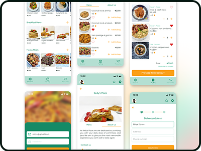 Food ordering app UI app design figma ui uidesign