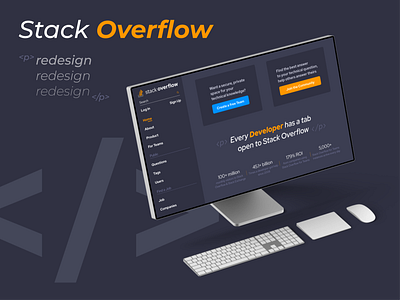 Stack Overflow Redesign graphic design ui