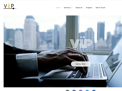 VIP Marketing Enterprise branding design illustration logo web