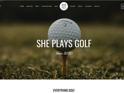 She Plays Golf branding design illustration logo web website