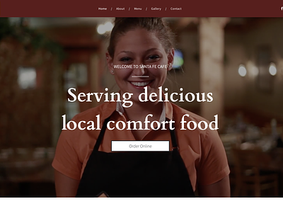 Santa Fe Cafe branding design illustration logo web website