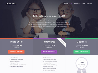 Voz Labs website redesign agency flatui web