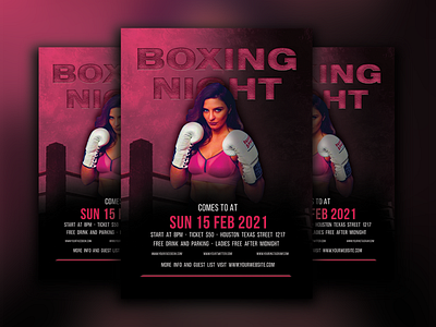 BOXING POSTER  |   BOXING FLYER