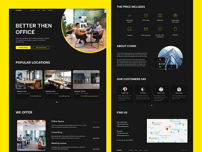 Coworking | landing page