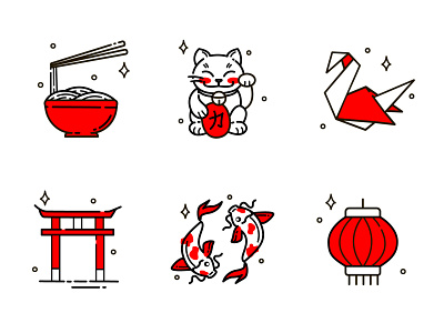 Japan Culture Icon set icon japanese japanese culture ux