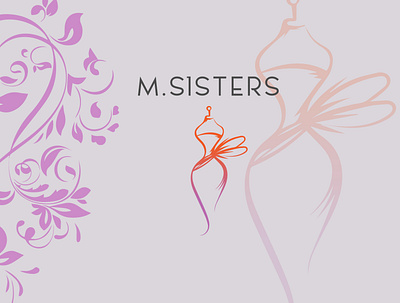 Logo Design ( M.SISTERS ) design illustration illustrator logo typography